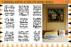 9 Bedroom Quotes SVG Design Bundle Vol 1. Product Image 1
