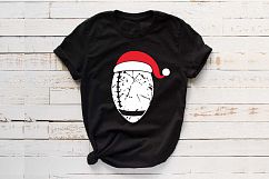Santa Football Hat Christmas svg Elf sweater 1042s Product Image 1