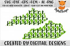 Kentucky Cactus SVG Cut File For Silhouette - Cricut Product Image 1