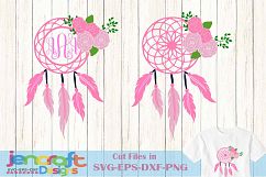 Dream Catcher SVG, Dreamcatcher svg, eps, png, dxf monogram Product Image 1