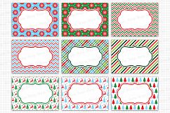 Christmas Labels Graphics and Illustrations / Tags and Labels Clip Art / Christmas Frames Graphics / Christmas Card Product Image 1