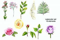 Watercolor roses Product Image 2