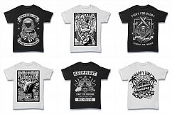 100  Vector Tshirt Designs ( B/W Concept ) Product Image 15