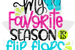My Favorite Season is Flips Flops SVG Product Image 2