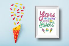 Love is sweet. Lettering and illustrations Product Image 23