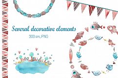 Kitten Dreams - Watercolor Clip Art Set Product Image 5