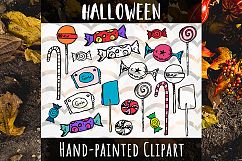 Halloween Candy Hand Painted sweets Clipart Product Image 1