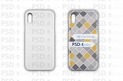 Apple iPhone XS MAX 3d Case Design Mock-up Back View Product Image 3