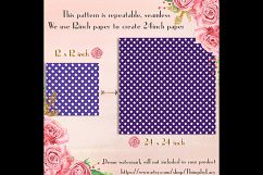 100 Seamless White Star Pattern Digital Papers 12 x 12 inch Product Image 3