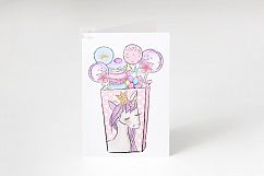 A6 A5 Greeting Card Invitation Mock up vertical psd Product Image 5
