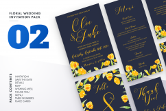 Floral Wedding Invitation Set Vol.2 Product Image 1