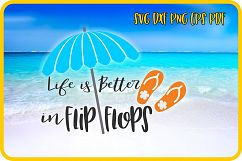 flip flops, beach svg, summer svg, svg cricut Product Image 1