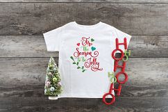 Tis the Season to be Jolly - Christmas SVG Cut File DXF PNG Product Image 7