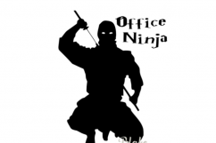 Office ninja Administrative Professionals Day svg cut file for t-shirt coffee mug, decal Funny Secretary&#039;s day office manager gift svg file Product Image 1