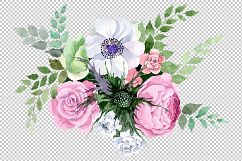 Bouquet of yellow irises PNG watercolor set Product Image 1