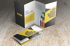 FOUR PANELS ACCORDION BROCHURE MOCKUPS Product Image 1