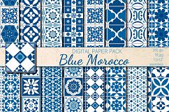 Blue Morocco Ethnic seamless patterns Product Image 1