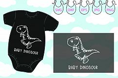 Cute Dinosaur t rex SVG Files T Rex Tyrannosaurus rex Baby Product Image 1