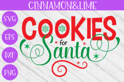 Cookies, Milk for Santa Christmas Svg Cut Files Product Image 2