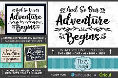 And So Our Adventure Begins SVG Wedding Sign - 5512 Product Image 1