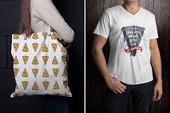 6 Hand Drawn Pizza Slice Badges Product Image 5