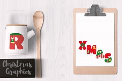 Christmas Alphabet Letters Graphics Product Image 2
