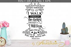 I will not fear for You are with me SVG cut file Product Image 1