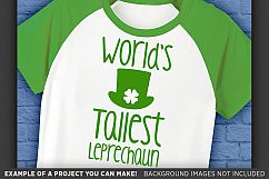 World&#039;s Tallest Leprechaun SVG - Kids St Patricks Day - 1072 Product Image 3