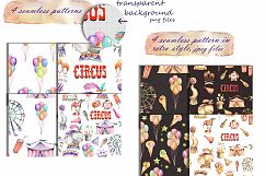Circus. Watercollor clip art Product Image 3