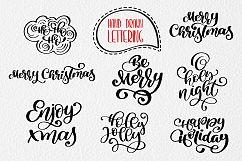 Merry Christmas Hand Draw Lettering Objects Product Image 4