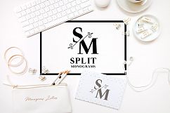 KIT WITH SPLIT ELEGANT MONOGRAMS LETTERS Product Image 1