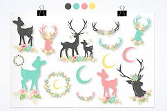 Woodland deer graphics and illustrations Product Image 3