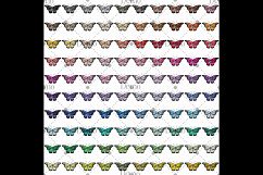 100 Luxury Butterfly Clip Arts, Glitter Foil Graphic Kit Product Image 5