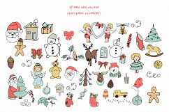 Christmas and Winter Vector clipart Winter elements Santa Product Image 2