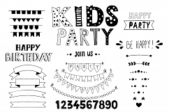 Hand drawn Kids party design elements Product Image 2