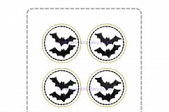 Halloween Bats ITH Feltie Embroidery Design Product Image 7