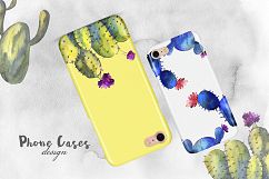 Cacti watercolor PNG set Product Image 6