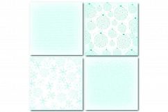 White Christmas Digital Paper Pack Product Image 4