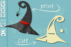 Witch Hat - A Halloween Design for Crafters Product Image 1