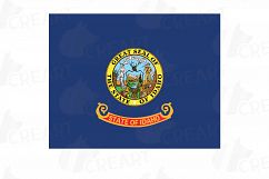USA Capital and States flags Clip Art collection for Print Product Image 21