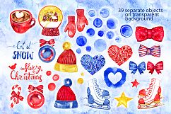 Watercolor Winter holidays set Product Image 2