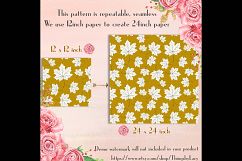 100 Seamless White Autumn Leaves Pattern Digital Papers Product Image 2