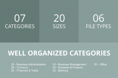 146 Business &amp; Finance Filled Round Corner Icons Product Image 3
