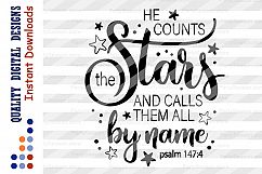 He counts the stars and calls them all by name Psalm 147 Product Image 2