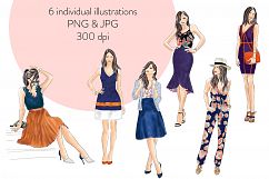 Fashion illustration clipart - fashion Girls - Volume 4 Product Image 2
