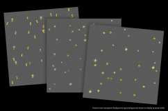 Sparkly Gold Confetti (Sparse) - transparent backgrounds Product Image 4