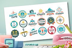 63 SUMMER VINTAGE BADGE &amp; RIBBON Product Image 5