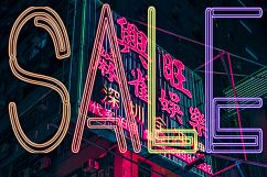 Neon Alphabet Clipat - Neon Letters Product Image 3