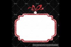 16 Red Glitter and Pearl Frames, Jewelry and Glitter Frames Product Image 6