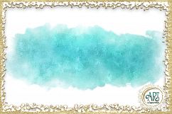 Teal Aqua Glitter Brush Strokes 24 PNG Aquamarine clipart Splashes  Product Image 4